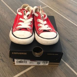 Red converse shoes! Boy or girl!